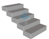 Bloktrede gestapeld Bloktrede staptrede traptrede betontrede beton trappen bloktrappen stapeltrede