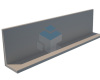 Keerwand L-vorm 1500 mm hoog