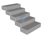 Bloktrede staptrede traptrede betontrede beton trappen bloktrappen stapeltrede