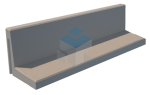 Keerwand L-vorm 500 mm hoog