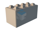 TDB-SC 1600x800x800 stapelblok stapelblokken megablock legioblok legoblokken