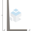 Keerwand L-vorm 3000 mm hoog